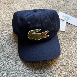 NWT Lacoste dad hat (NAVY)